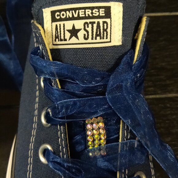 Converse All Star X Swarovski Crystal Bling Women's SIZE 8 NEW WITHOUT TAGS/BOX - Picture 5 of 9